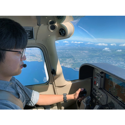한국항공대 학생이면 누구나 참여 가능! 조종사 적성탐구 비행과정 사진