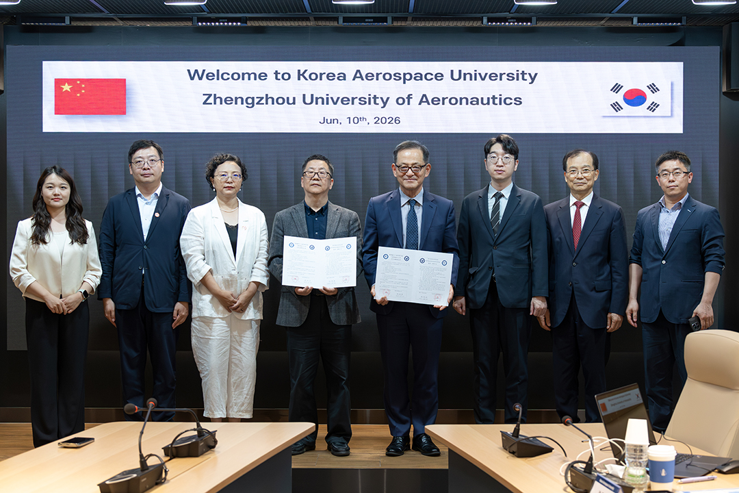 중국 정주항공공업관리학원 본교 방문